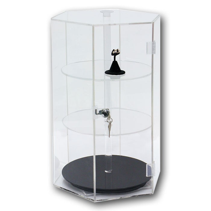 COUNTER TOP Revolving Acrylic Display Case Boutique Display Case 