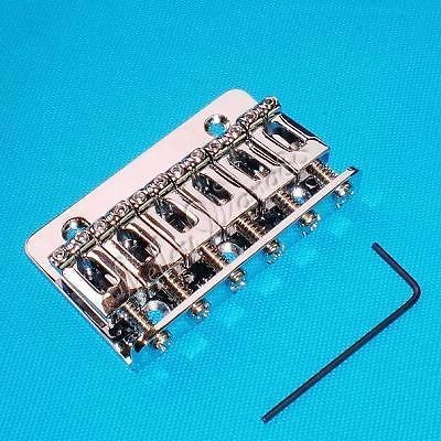 Newly listed Guitar Parts Chrome 6 Saddle HARDTAIL BRIDGE Top Load