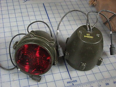 military trailer brake lights M101 M715 jeep 12 volt 3 bulb M100 M416 