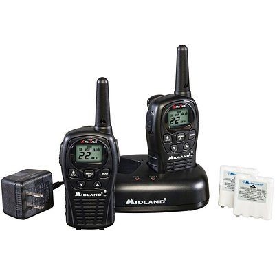 MIDLAND 24 MILE 2 Way Radios W Charger BATTERIES Walkie Talkies 