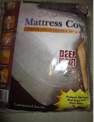   Soft Fabric Mattress Cover Zippered Style Full Twin queen or King