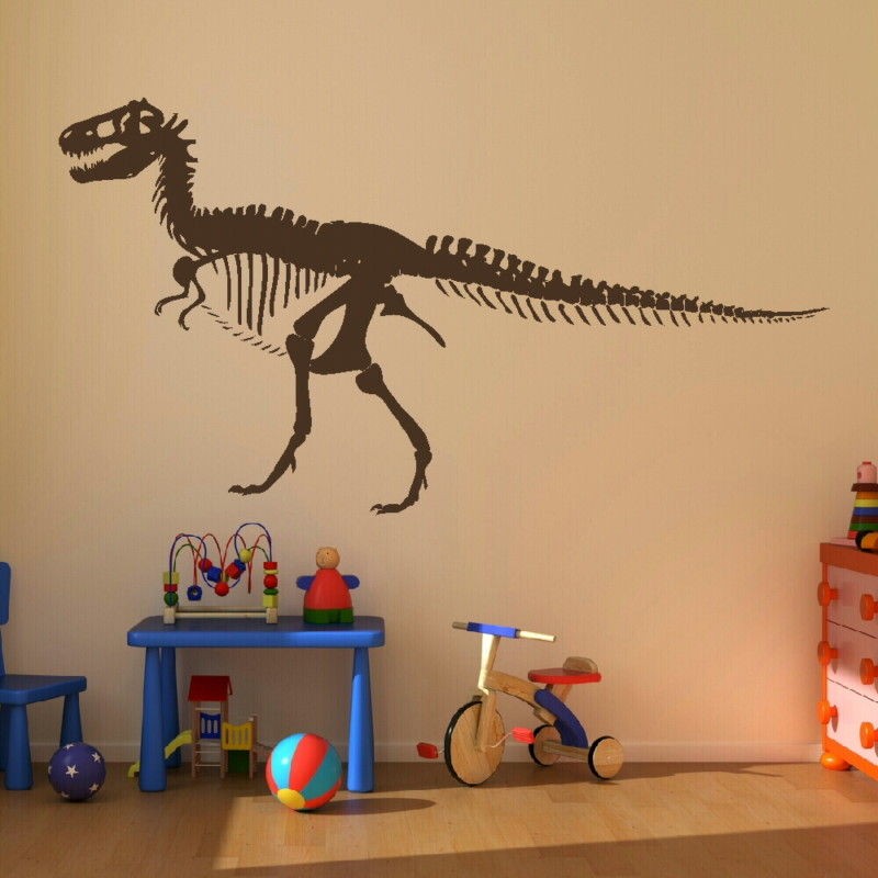 TREX TYRANNOSAURUS T REX SKELETON T REX WALL DECAL giant stencil vinyl 