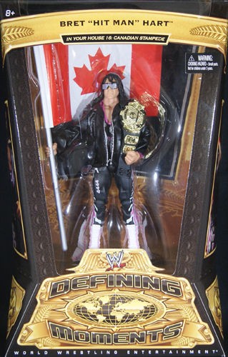 BRET HART WWE DEFINING MOMENTS 5 TOY WRESTLING FIGURE