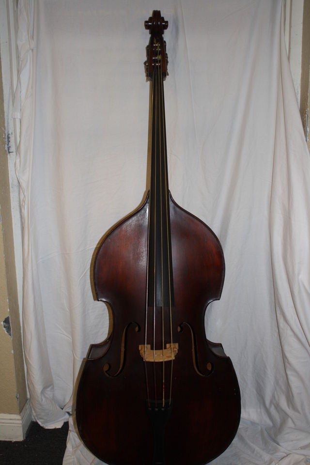   Karl Hofner 3/4 Double Upright String Bass Made in Germany 1960