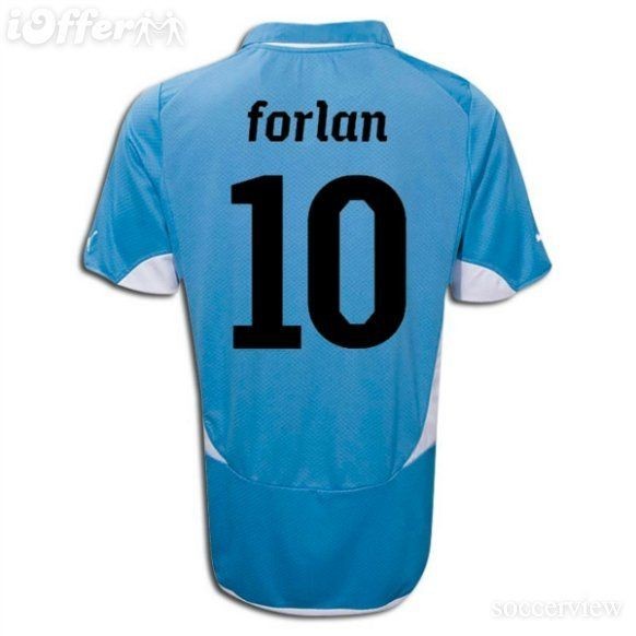 PUMA URUGUAY DIEGO FORLAN HOME JERSEY FOOTBALL 2010/12 X LARGE.