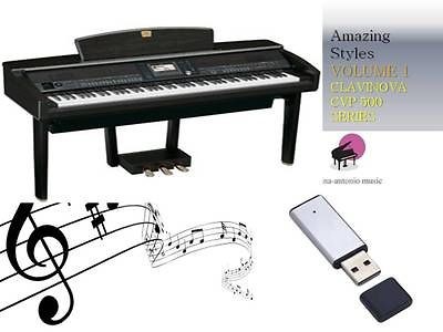 CLAVINOVA CVP 500 SERIES USB Stick+AMAZ​ING STYLES Volume 1