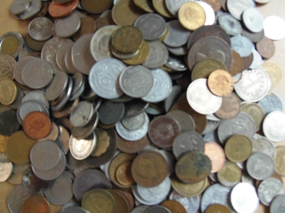   World & Foreign Coins U Get 1/2 Lb of Coins=40 55 Bonus Gift $4 Value