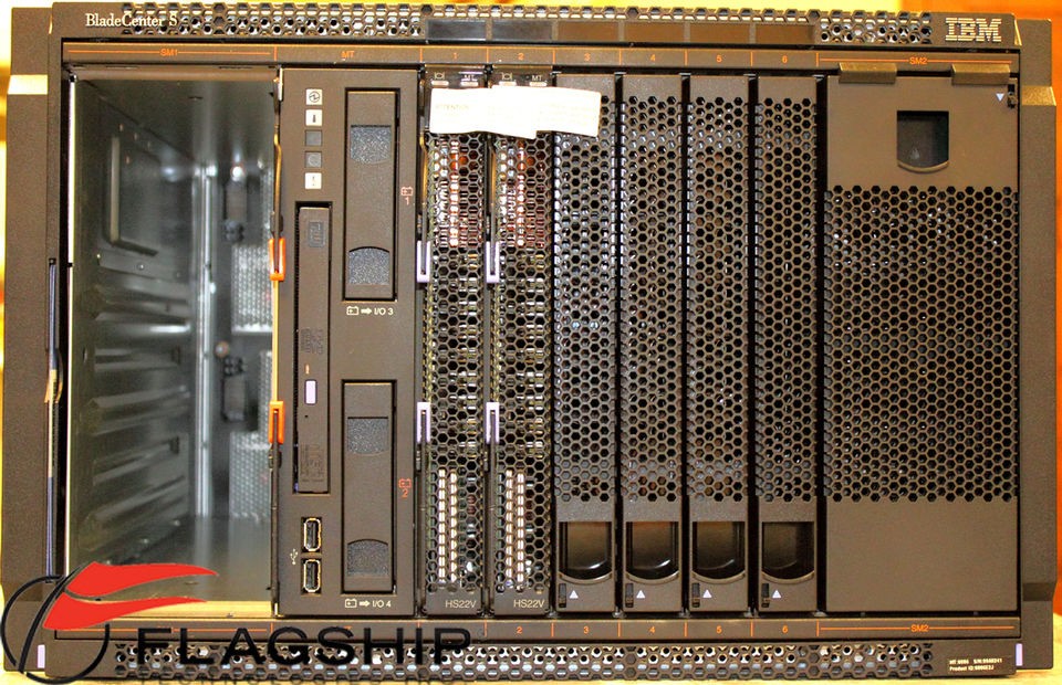   Chassis w/ 2x HS22V Blade Servers Warranty until August 2012