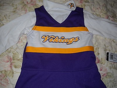   month REEBOK MINNESOTA VIKINGS 2 pc Cheerleader outfit Free s/h NWT