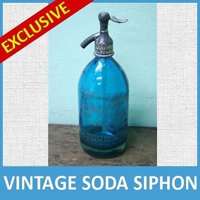 VINTAGE SODA SIPHON SYPHON   SELTZER BOTTLE   LEAD TOP   [ IMG_7558 ]