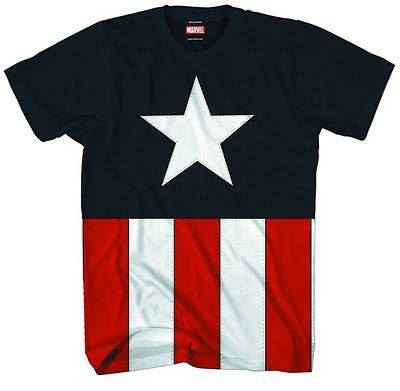   AMERICA SYMBOL STAR & STRIPES T/S Navy M L XL XXL Movie Costume