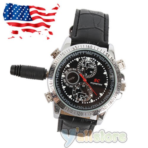   Surveille Waterproof HD watch Cam Pinhole Camera DVR Video Camcorder