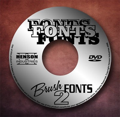 BRUSH STROKE VOL 2 VINYL SIGN FONTS   Great For Vinyl Plotter Cutter