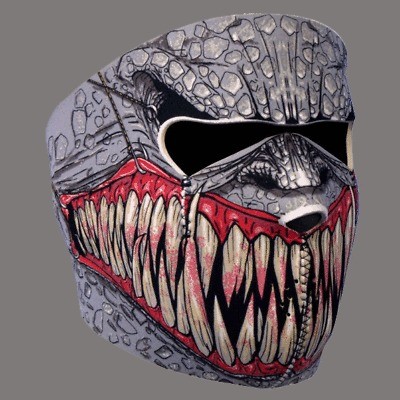 BIKER NEOPRENE FANG FACE FULL FACE MASK