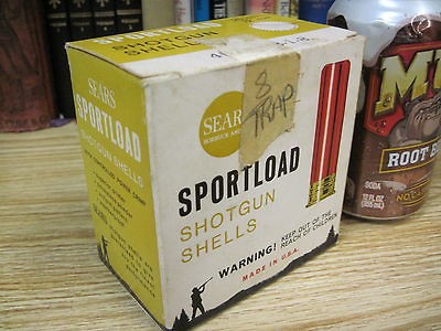 vintage  sportload 12 gauge shot shell box shotgun empty 