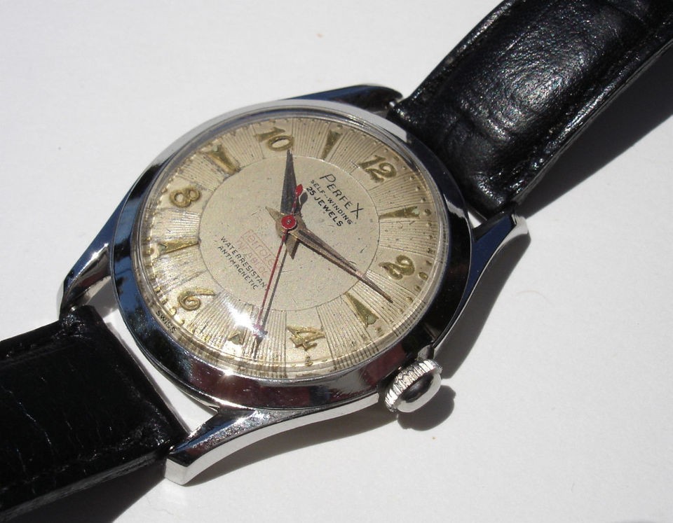 Vintage Wittnauer Perfex 25j self winding stainless