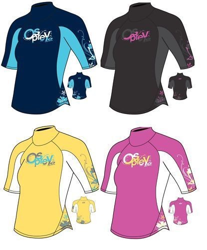 OSPREY CHRISTI WOMENS LADIES RASH VEST RASH GUARD diving jetski 