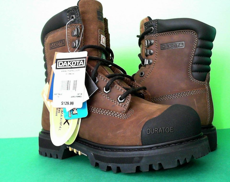 8164 DAKOTA MODEL WORK & SAFETY BOOTS, HIKING, BROWN LADIES LEATHER