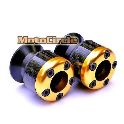 Gold MotoCircle Cap Swingarm Spools Sliders for Yamaha YZF R1 R6 FZ1 