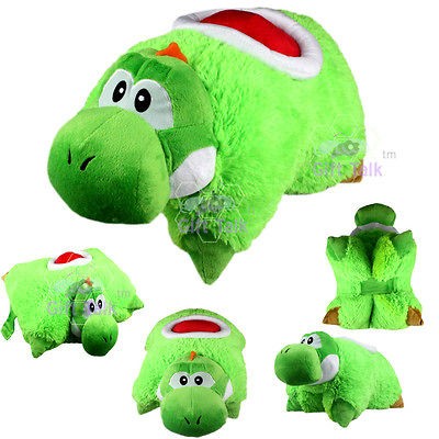   Bros Yoshi Transforming Pet Pillow Car Sleep Bed Cushion Plush Toy