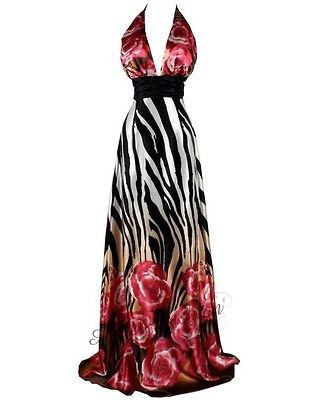 red zebra dress in Clothing, 