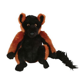   Planet Plush   RED RUFFED LEMUR ( 8 inch )   Stuffed Animal Toy