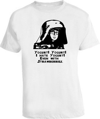 Dark Helmet I Hate Yogurt Spaceballs T Shirt White