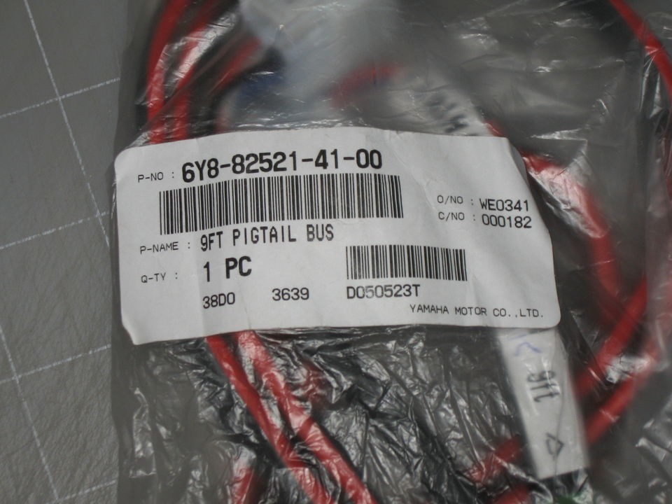 Yamaha outboard 2 4 Stroke Command Link Pigtail Bus Harness 6Y8 82521 