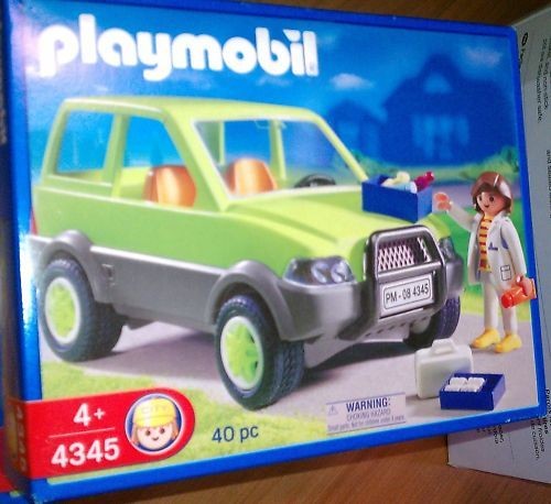 PLAYMOBIL 4345 Vet Veterinarian with Car Animal Doctor