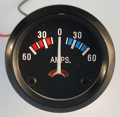 Ammeter 60 0 60 AMP Meter 12 Volt car boat truck atv