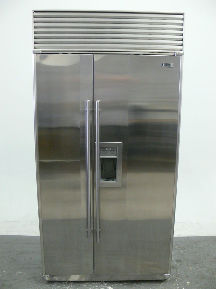  ZERO 680 / S 42 Side by Side STAINLESS STEEL REFRIGERATOR w/ water 