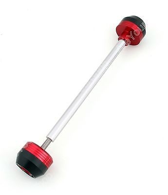 Front Axle Fork Carsh Sliders Cap Honda VFR1200F 2010 2012 Red