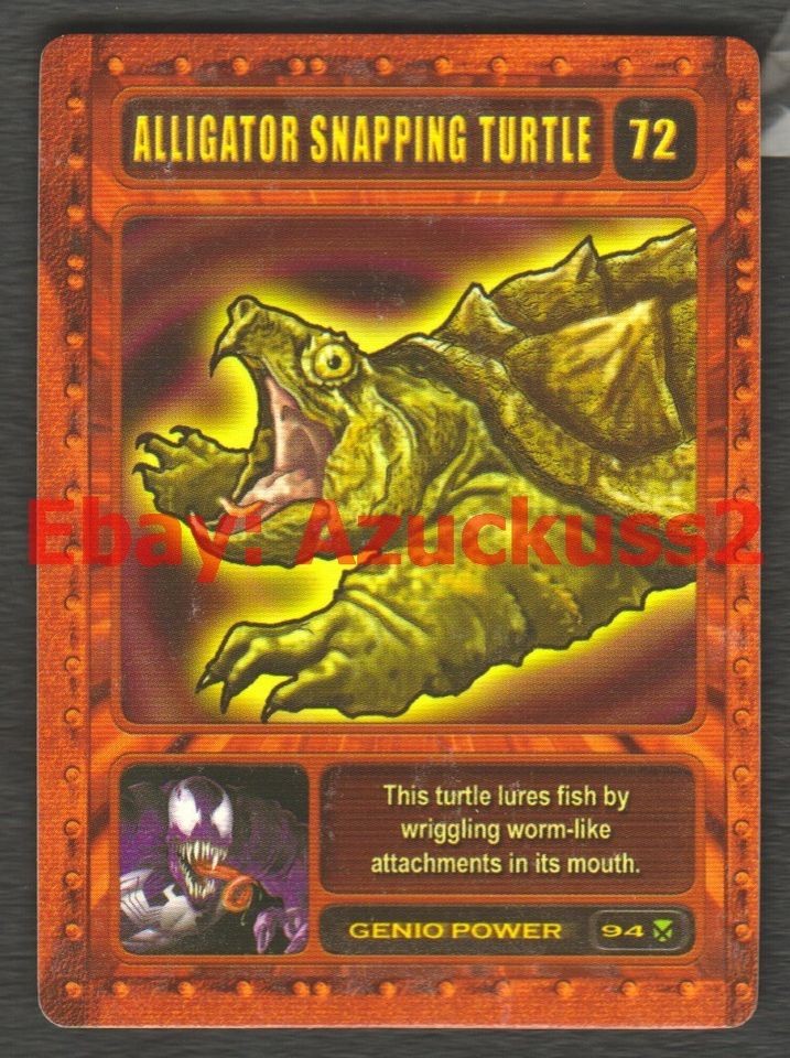 Alligator Snapping Turtle #72 Marvel 2003 Genio TCG CCG Card