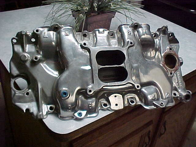   71 chevelle LS6 big block 569 alumn intake manifold polished lowrise