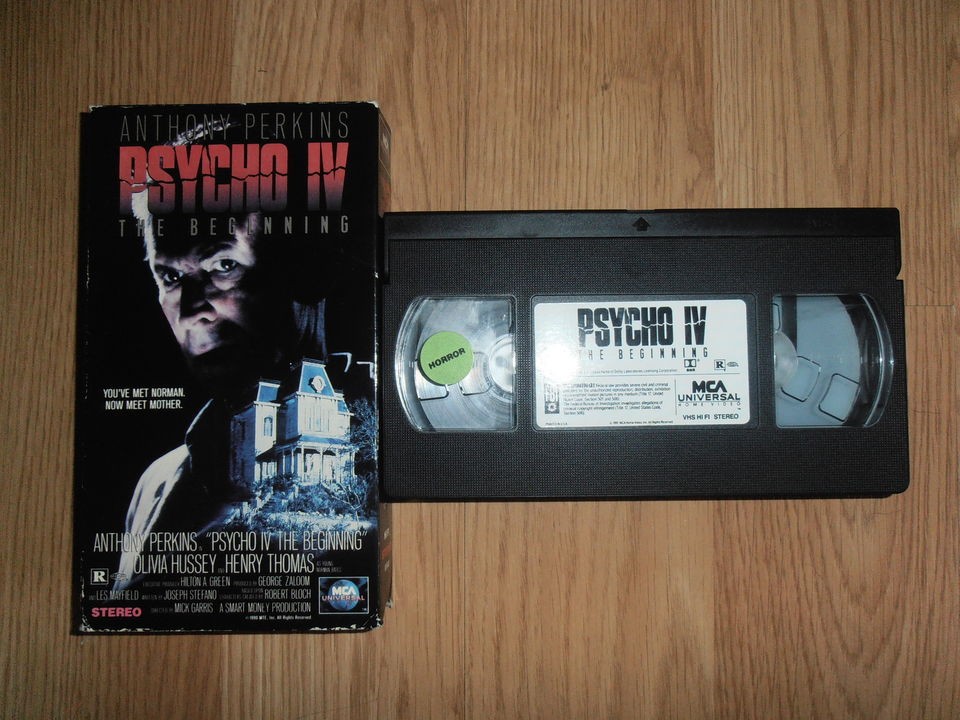 PSYCHO IV 4 horror MCA UNIVERSAL vhs VIDEO movie SHIP WORLDWIDE