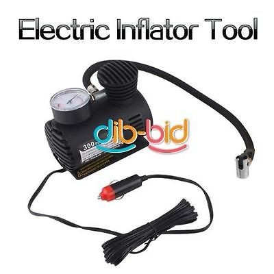   12V Car Portable Pump Air Compressor Tire Inflator Tool 300 PSI