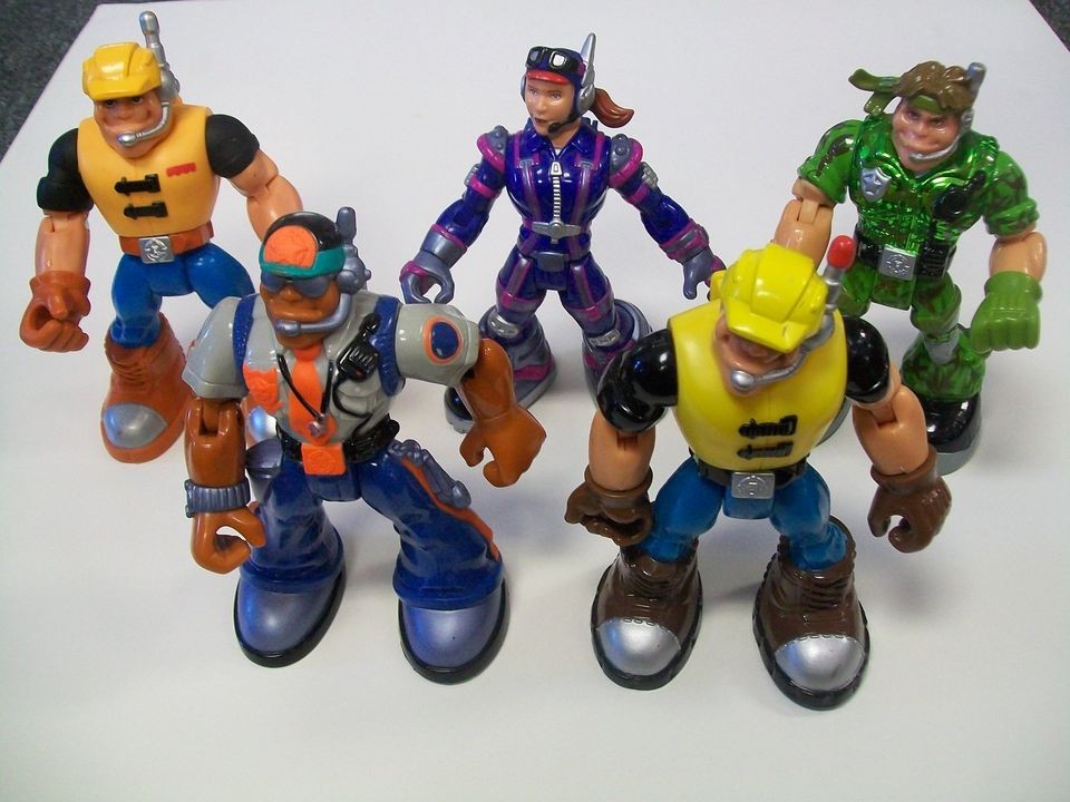 RESCUE HEROES   SET OF (5) FIGURES