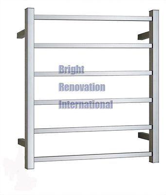 Bars Bathroom SQUARE 600mm X 800mm Heated Towel Rail Ladder Rack