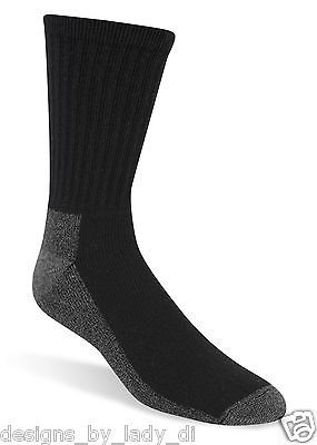 Wigwam S1221 Black At Work Crew Socks 3 Pack Large NWT