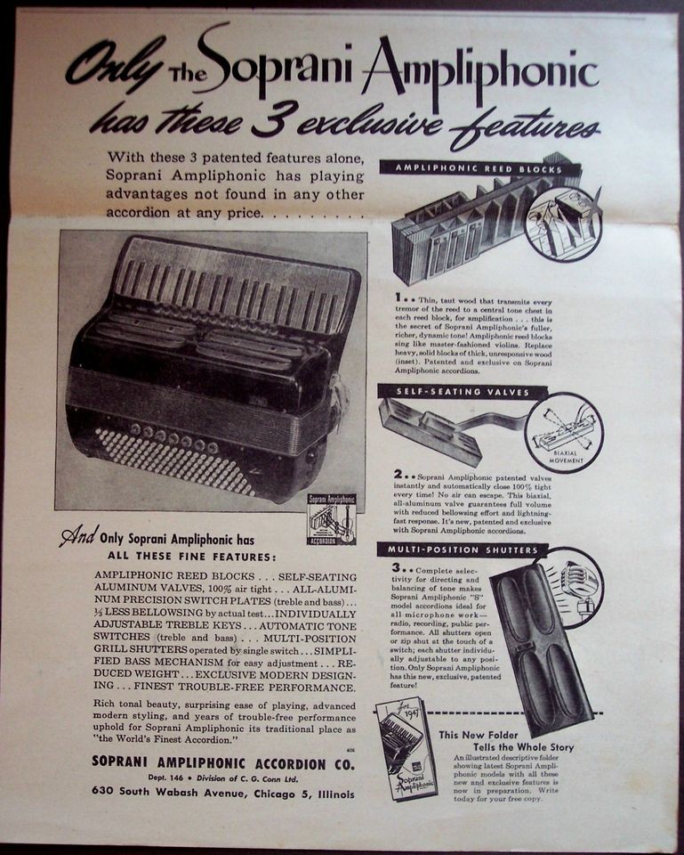 soprani accordion in Accordion & Concertina