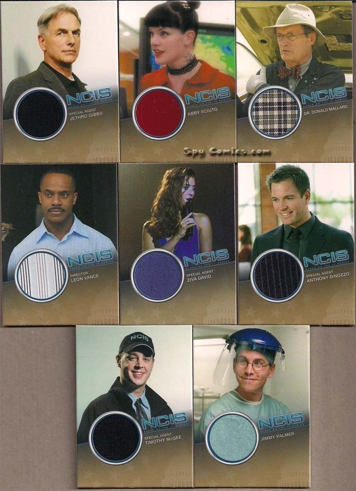   COMPLETE CAST 8 CARD COSTUME SET A GIBBS ABBY ZIVA TONY TIM DUCKY