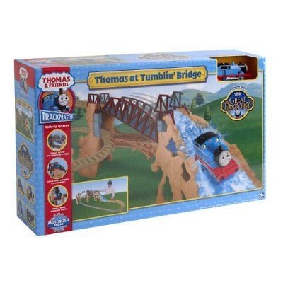 TRACKMASTER TOMY THOMAS AT ACTION CANYON TUMBLIN BRIDGE