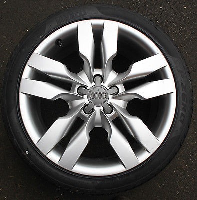 Audi A6 19 5 Double Spoke Alloy Wheel 9J 265/35 New Pirelli Tyre S 