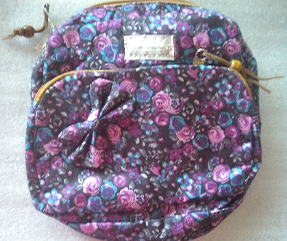 Small Flower Print Bag Purse Satchel Cross Body NEW