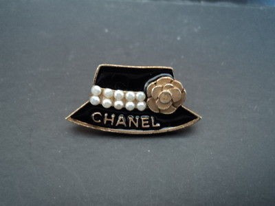 Fabulous *Vintage* CHANEL Black Chanel Hat Pin