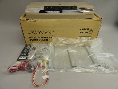 NEW AUDIOVOX ADVENT ADV 285S DUEL 8.5 MONITOR DUEL DVD PLAYER CD 