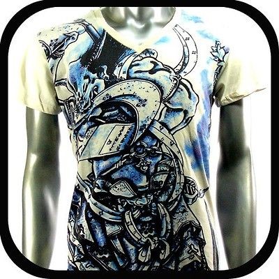   Tattoo T Shirt Devil Punk Graffiti IR8 Sz L Japanese Style Biker Rock