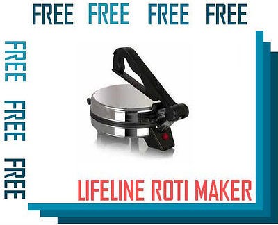 LIFELINE (SENIOR)* ROTI CHAPATI TORTILLA MAKER (with 3 amazing FREE 