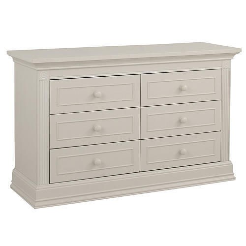 Baby Cache Montana Double Dresser   Glazed White