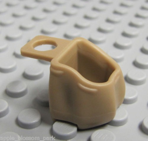 NEW Lego Minifig TAN BACKPACK sack knapsack pack bag